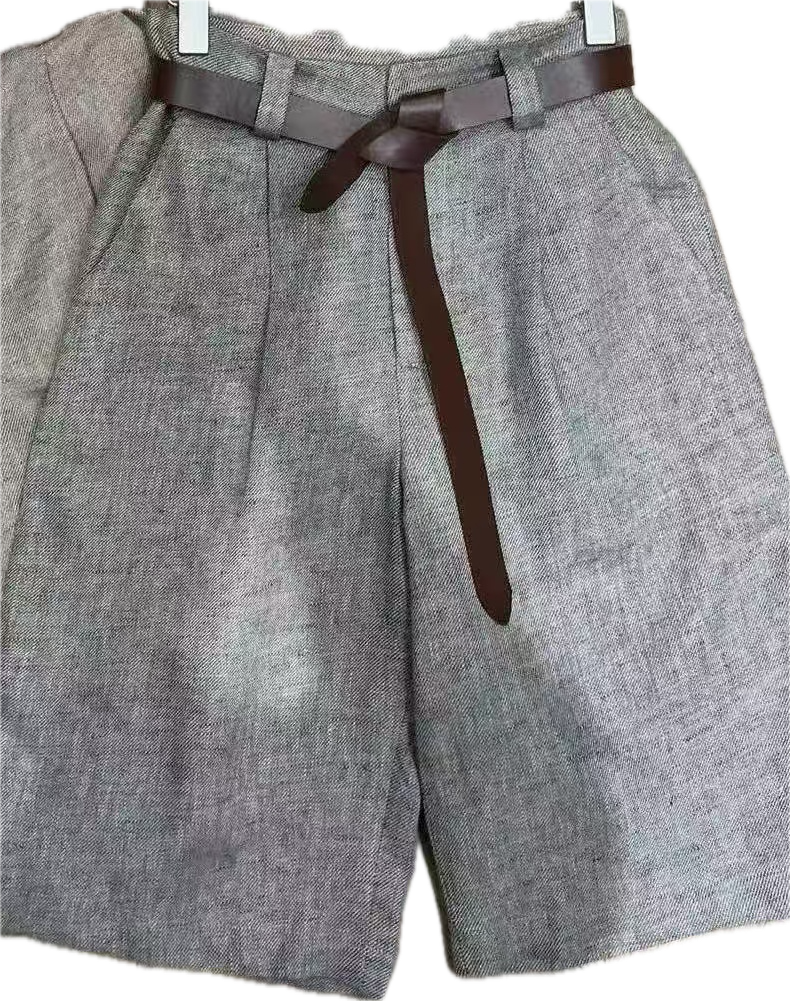 Premium Linen Mid Length Shorts