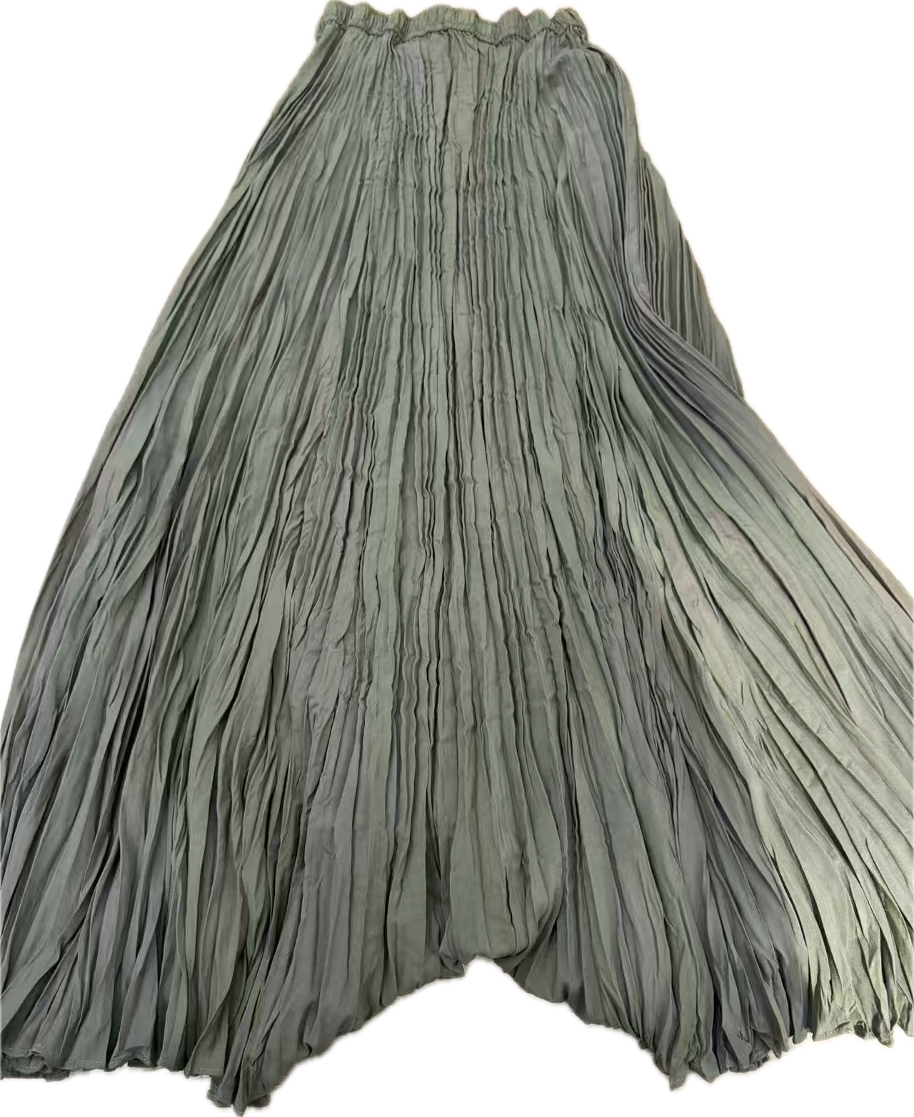 Irregular Hem Pleated Skirt