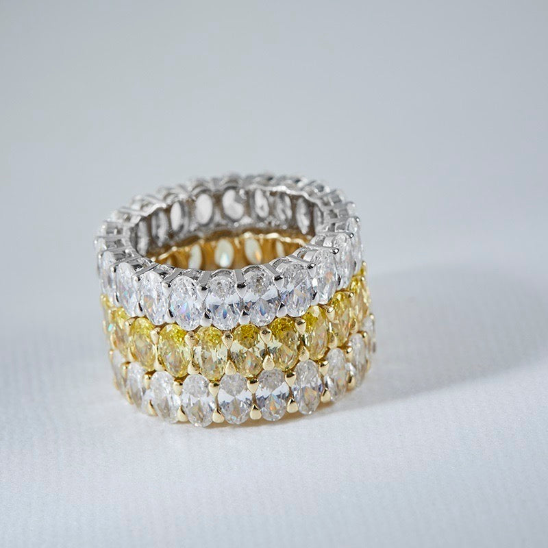 Oval Cut Eternity Band